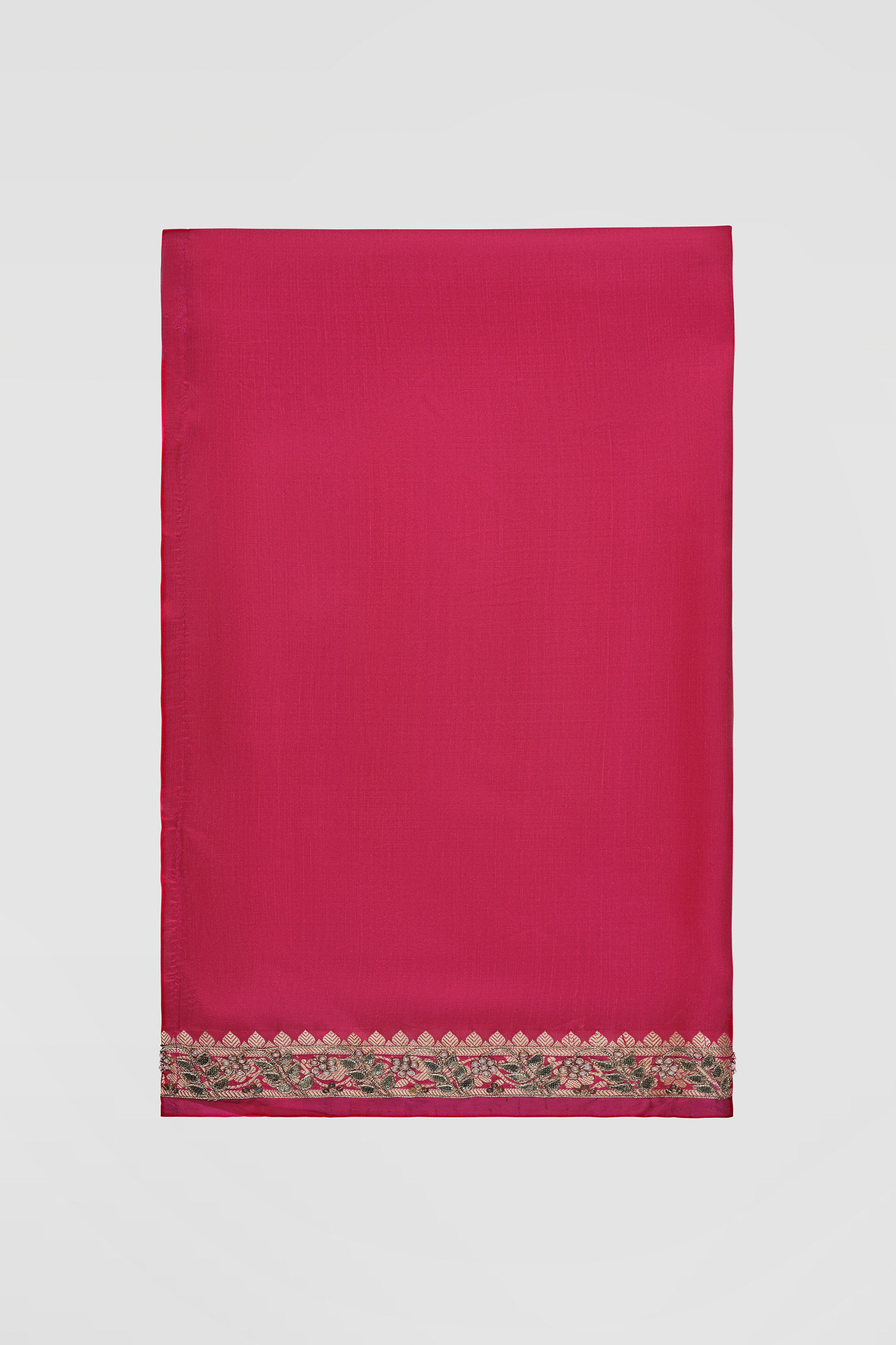 Harsika Handwoven Benarasi Gota Patti Silk Saree - Pink, Pink, image 5